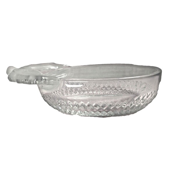 Mikasa Studio Nova Frosted Holly Berries Candy Trinket Dish Oval Glass Bowl Gift - Picture 5 of 7